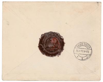 Lot #266 Paul von Hindenburg Signed Envelope - Image 2