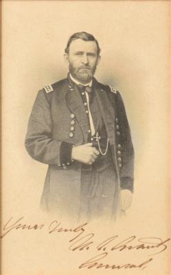 Lot #48 U. S. Grant Signed Engraving - Image 3