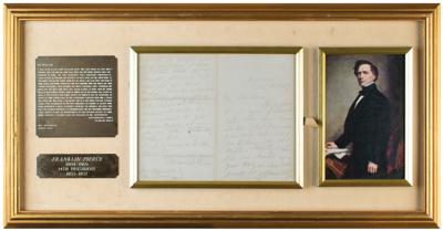 Lot #27 Franklin Pierce Autograph Letter Signed - Image 1