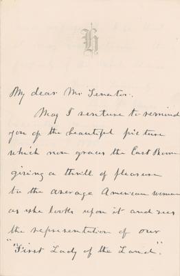 Lot #51 Lucy Hayes Autograph Letter Signed - Image 1