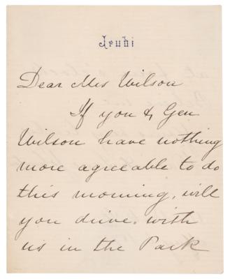 Lot #32 James Buchanan: Harriet Lane Autograph Letter Signed - Image 1