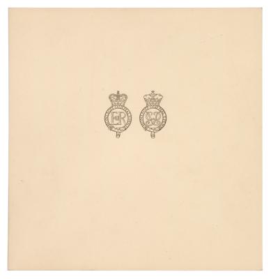 Lot #214 Queen Elizabeth II Signed Christmas Card (1960) - Image 2