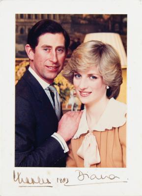 Lot #212 Princess Diana and King Charles III Signed Photograph (1983) - Image 1