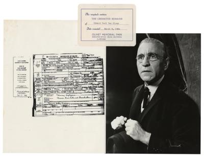 Lot #691 Edward Van Sloan: Van Sloan on Dracula?