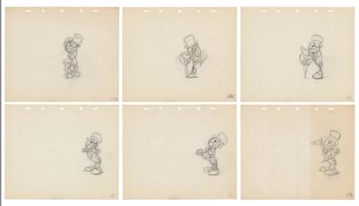 Lot #462 Preston Blair: Collection of (47) Jiminy Cricket production drawings from Pinocchio - Image 1