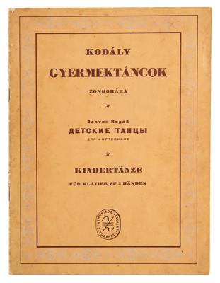 Lot #570 Zoltan Kodaly Signed Sheet Music - Image 2