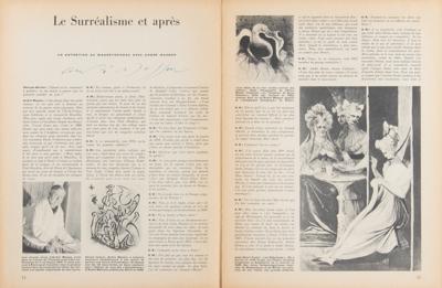 Lot #441 Andre Masson Signed Magazine - Image 1