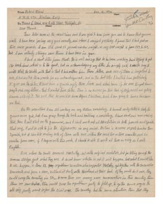 Lot #323 Robert Stroud: The 'Birdman of Alcatraz' writes on politics from prison: 