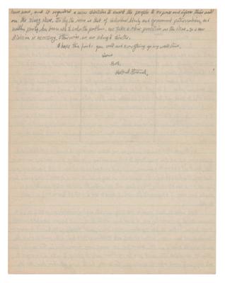 Lot #323 Robert Stroud: The 'Birdman of Alcatraz' writes on politics from prison: 