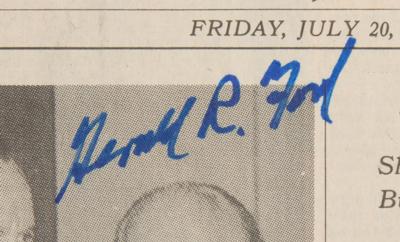 Lot #99 Gerald Ford (4) Signed Newspapers - Image 5