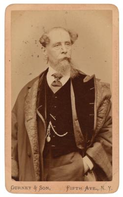 Lot #502 Charles Dickens Carte-de-Visite Photograph - Image 1