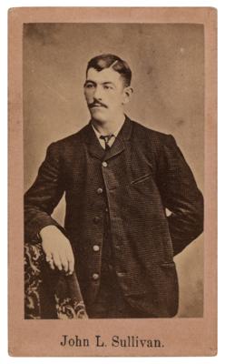 Lot #859 John L. Sullivan Carte-de-Visite Photograph - Image 1