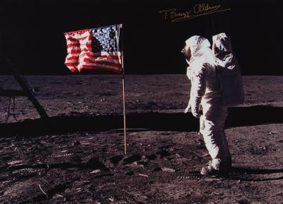 Lot #395 Buzz Aldrin Signed Photograph - Image 1