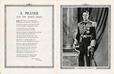 Lot #279 King George VI and Elizabeth, Queen Mother 1937 Coronation Program - Image 3