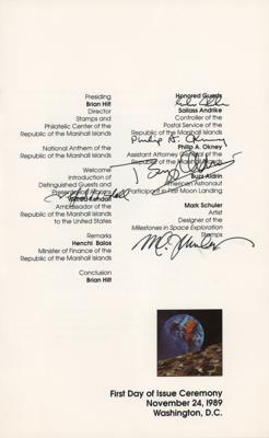 Lot #398 Buzz Aldrin Signed Program - Image 1