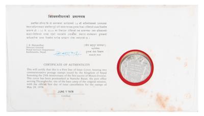 Lot #265 Edmund Hillary and Tenzing Norgay Signed Commemorative Cover - Image 2