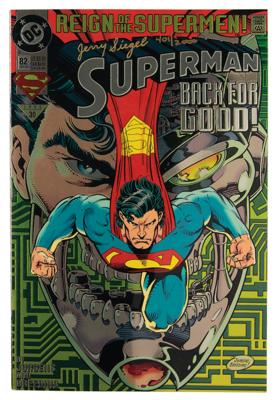 Lot #480 Jerry Siegel Signed 'Superman' Comic Book - Image 1