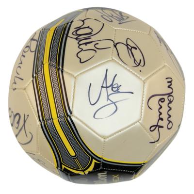 Lot #827 Brazil 2012 National Football Team Signed Soccer Ball - Image 1