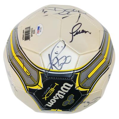 Lot #827 Brazil 2012 National Football Team Signed Soccer Ball - Image 3