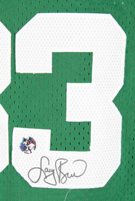 Lot #824 Larry Bird Signed Basketball Jersey - Image 2