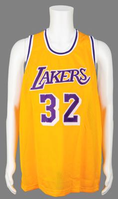 Lot #836 Magic Johnson Signed Basketball Jersey - Image 3