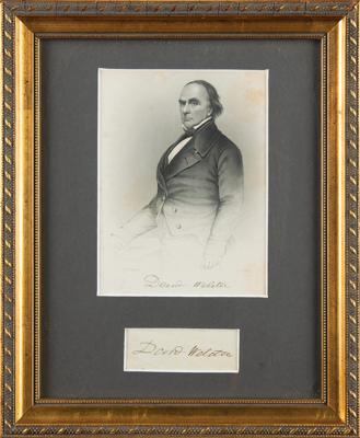 Lot #333 Daniel Webster Signature - Image 1