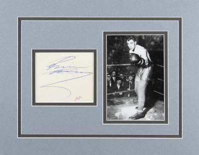 Lot #828 Primo Carnera Signature - Image 1