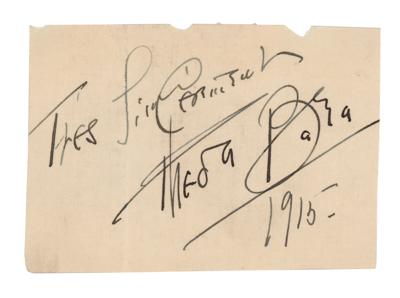 Lot #700 Theda Bara Signature