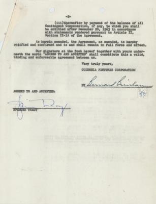Lot #806 Spencer Tracy Document Signed - Image 2