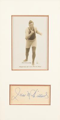 Lot #863 Jess Willard Signature - Image 1