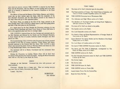 Lot #249 Winston Churchill Funeral Program - Image 3