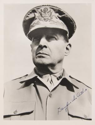 Lot #346 Douglas MacArthur Signed Photograph - Image 1