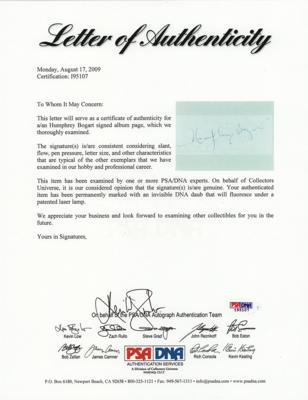 Lot #709 Humphrey Bogart Signature - Image 2