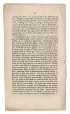 Lot #124 Abraham Lincoln: Assassination 'National Fast Day' Discourse Booklet - Image 3
