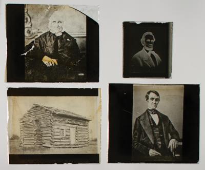 Lot #130 Abraham Lincoln (5) Glass Plate Negatives/Positives - Image 2