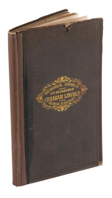 Lot #144 Abraham Lincoln: Memorial Address by George Bancroft Book - Image 1