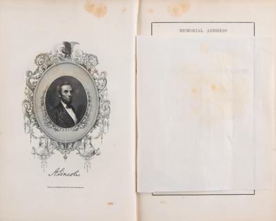 Lot #144 Abraham Lincoln: Memorial Address by George Bancroft Book - Image 3