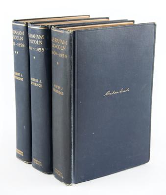 Lot #133 Abraham Lincoln: 1809-1858 by Albert J. Beveridge - Image 1