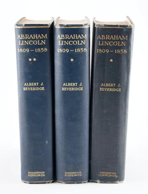 Lot #133 Abraham Lincoln: 1809-1858 by Albert J. Beveridge - Image 2