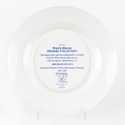 Lot #139 Abraham Lincoln Replica White House China Lot - Image 10