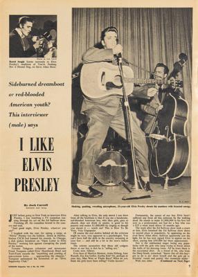 Lot #555 Elvis Presley: 