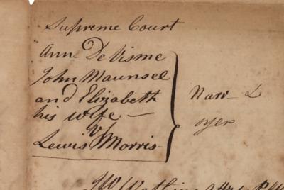 Lot #172 Lewis Morris Autograph Document Signed Twice - Image 3