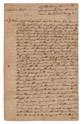 Lot #172 Lewis Morris Autograph Document Signed Twice - Image 4