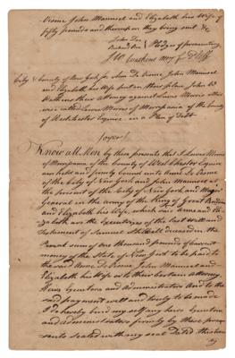 Lot #172 Lewis Morris Autograph Document Signed Twice - Image 5