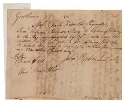 Lot #378 John Popkin Autograph Letter Signed - Image 1