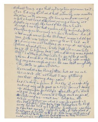 Lot #830 Joe Choynski (2) Items: Signature and Handwritten Manuscript - Image 3