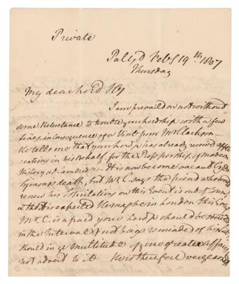 Lot #204 William Wilberforce Autograph Letter Signed - Image 1