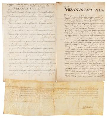 Lot #310 Pope Urban VIII (3) Documents - Image 1