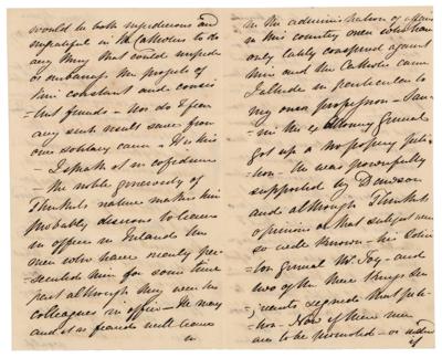 Lot #296 Daniel O'Connell Autograph Letter Signed - Image 2
