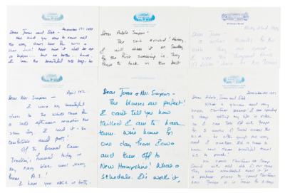 Lot #870 Barbara Bush: Fit for a First Lady?wonderful letter archive from Barbara Bush to her personal fashion designer?